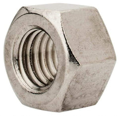 Value Collection - M12x1.75 Metric Coarse Stainless Steel Right Hand Heavy Hex Nut - 19mm Across Flats, 12mm High, Uncoated - Eagle Tool & Supply