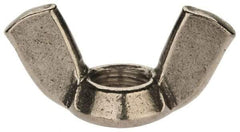 Value Collection - M10x1.50 Metric Coarse, Stainless Steel Standard Wing Nut - Grade 18-8, Austenitic Grade A2, 51mm Wing Span, 25mm Wing Span - Eagle Tool & Supply