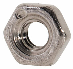 Value Collection - M2x0.40 Metric Coarse Stainless Steel Right Hand Hex Nut - 4mm Across Flats, 1.6mm High, Uncoated - Eagle Tool & Supply