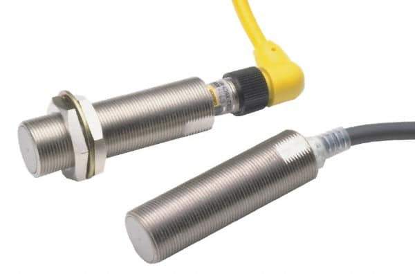 Omron - NC, NC, 2mm Detection, Cylinder Shielded, Inductive Proximity Sensor - 2 Wires, IP67, 12 to 24 VDC, M12x1 Thread, 69mm Long x 21mm Wide - Eagle Tool & Supply