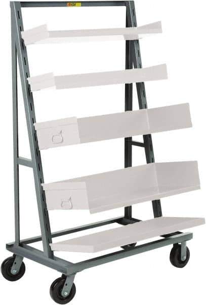 Little Giant - 24" Wide x 67" High x 40" Deep, Adjustable Tray Truck - 2,000 Lb Capacity - Eagle Tool & Supply