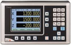 Fagor - 3 Axis, 30" X-Axis Travel, 14" Y-Axis Travel, 16" Z-Axis Travel, Milling DRO System - 0.0002", 0.0005", 0.001" Resolution, 10µm Accuracy, LCD Display - Eagle Tool & Supply