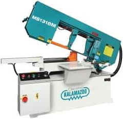 Clausing - 18-1/2 x 10-1/2" Max Capacity, Manual Variable Speed Pulley Horizontal Bandsaw - 102 to 377 SFPM Blade Speed, 230/460 Volts, 3 hp, 3 Phase - Eagle Tool & Supply