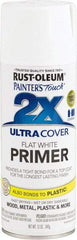 Rust-Oleum - 12 oz White Aerosol Primer - 12 Sq Ft/Gal, Direct to Metal, Quick Drying, Interior/Exterior - Eagle Tool & Supply