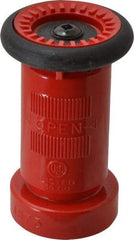 Made in USA - 1-1/2" Hose Diam NPSH Constant Flow Hose Nozzle - 75 Max GPM, Polyurethane, 100 psi - Eagle Tool & Supply