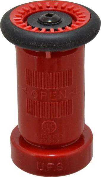 Made in USA - 1-1/2" Hose Diam NST Constant Flow Hose Nozzle - 75 Max GPM, Polyurethane, 100 psi - Eagle Tool & Supply