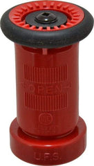 Made in USA - 1-1/2" Hose Diam NST Constant Flow Hose Nozzle - 75 Max GPM, Polyurethane, 100 psi - Eagle Tool & Supply