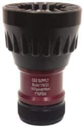 Made in USA - 1" Hose Diam NPSH Adjustable Fog Hose Nozzle - 23 Max GPM, Polyurethane, 100 psi - Eagle Tool & Supply