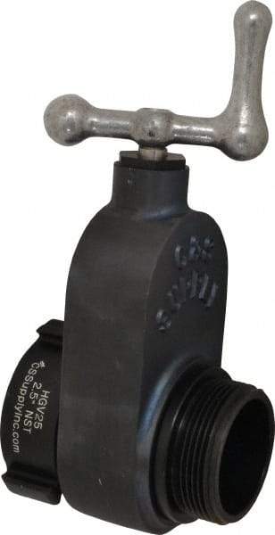 Made in USA - 2-1/2" Pipe, NST Aluminum Gate Valve - Union Bonnet - Eagle Tool & Supply