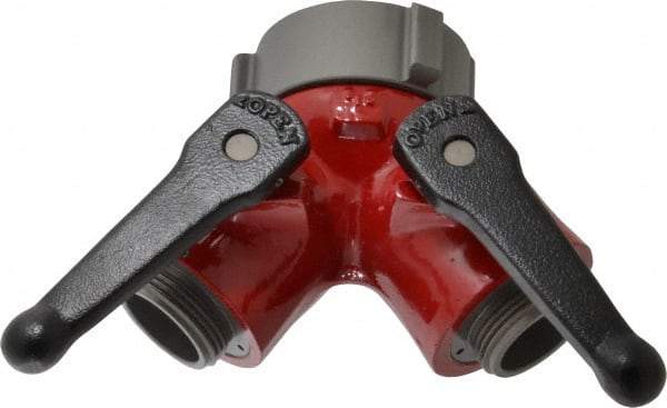 Made in USA - 2-1/2" Pipe, NST Steel WYE Gate Valve - Union Bonnet - Eagle Tool & Supply