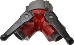 Made in USA - 2-1/2" Pipe, NST Steel WYE Gate Valve - Union Bonnet - Eagle Tool & Supply