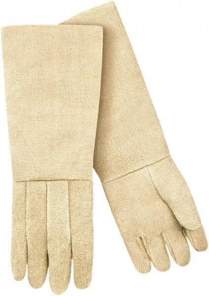 Steiner - Size Universal Wool Lined Fiberglass Heat Resistant Glove - 23" OAL, Slip-On Cuff - Eagle Tool & Supply