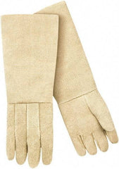 Steiner - Size Universal Wool Lined Fiberglass Heat Resistant Glove - 23" OAL, Slip-On Cuff - Eagle Tool & Supply