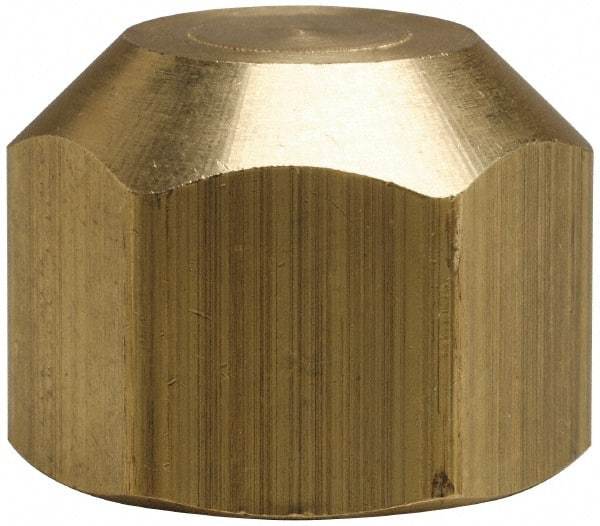 Cerro - 3/4" Tube OD, 45° Brass Flared Tube Cap - Flare Ends - Eagle Tool & Supply
