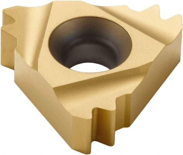 Seco - 27NR Internal Right Hand 8 API Round Laydown Threading Insert - Grade CP300, TiAlN/TiN Coated Carbide, 15.88mm Inscribed Circle - Eagle Tool & Supply