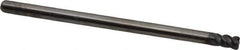 OSG - 1/8", 4 Flute, Single End, Solid Carbide, 0.015" Corner Radius End Mill - 2-1/4" OAL, 45° Helix, Right Hand Flute, 1/8" LOC, Right Hand Cut - Eagle Tool & Supply