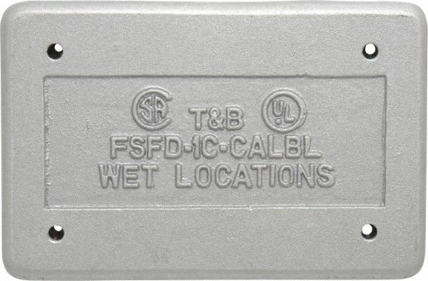 Thomas & Betts - Electrical Outlet Box Aluminum Device Cover - Includes Gasket - Eagle Tool & Supply