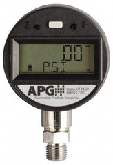 Made in USA - 2-1/2" Dial, 1/4 Thread, 0-5,000 Scale Range, Pressure Gauge - Lower Connection Mount, Accurate to 0.25% of Scale - Eagle Tool & Supply