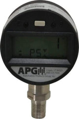 Made in USA - 2-1/2" Dial, 1/4 Thread, 0-3,000 Scale Range, Pressure Gauge - Lower Connection Mount, Accurate to 0.25% of Scale - Eagle Tool & Supply