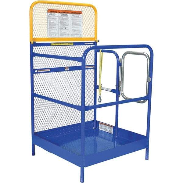 Vestil - 65" Platform - Forklift Work Platform, 1,000 Lb Capacity, 65-5/8" Platform Height, 36" Base Width x 36" Base Depth - Eagle Tool & Supply