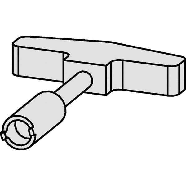Kennametal - T-Handle Driver for Indexable Tools - Coolant Supply Unit Compatible, Series HSK - Eagle Tool & Supply
