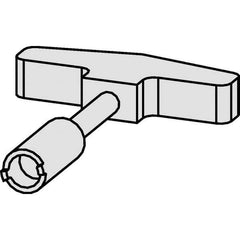 Kennametal - T-Handle Driver for Indexable Tools - Coolant Supply Unit Compatible, Series HSK - Eagle Tool & Supply