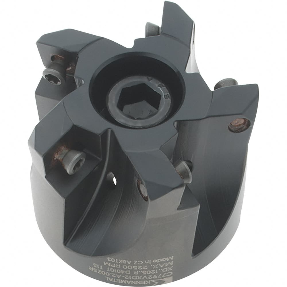 Kennametal - 2" Cut Diam, 3/4" Arbor Hole Diam, Indexable Square-Shoulder Face Mill - Eagle Tool & Supply
