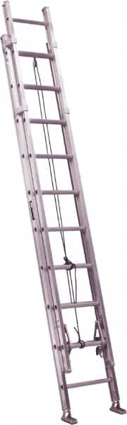 Louisville - 20' High, Type IAA Rating, Aluminum Industrial Extension Ladder - Eagle Tool & Supply