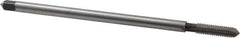 Hertel - 3/8-16 UNC, 4 Flute Plug Hand Pulley Tap - High Speed Steel, Bright Finish, Right Hand Flute, H3 Thread Limit, 8" OAL - Exact Industrial Supply