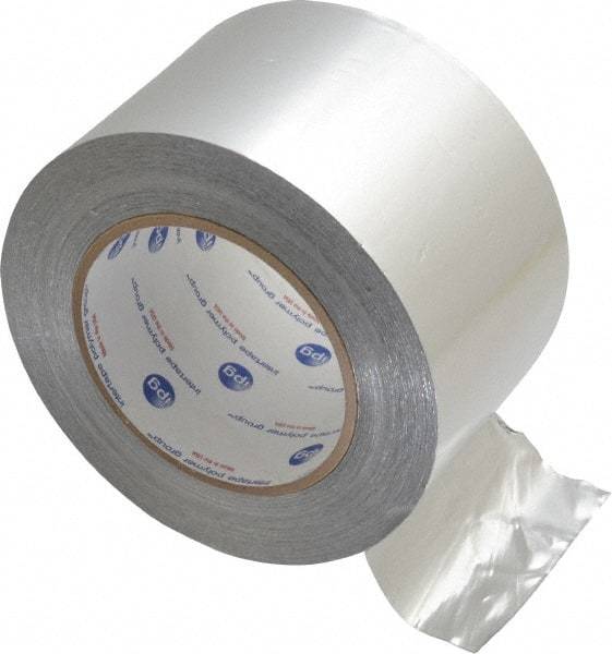 Intertape - 3" x 60 Yds Silver Foil Tape - 5 mil, Acrylic Adhesive, Aluminum Foil Backing, 28 Lb/ln Tensile Strength, -29.2°F to 325°F, Series ALF300 - Eagle Tool & Supply