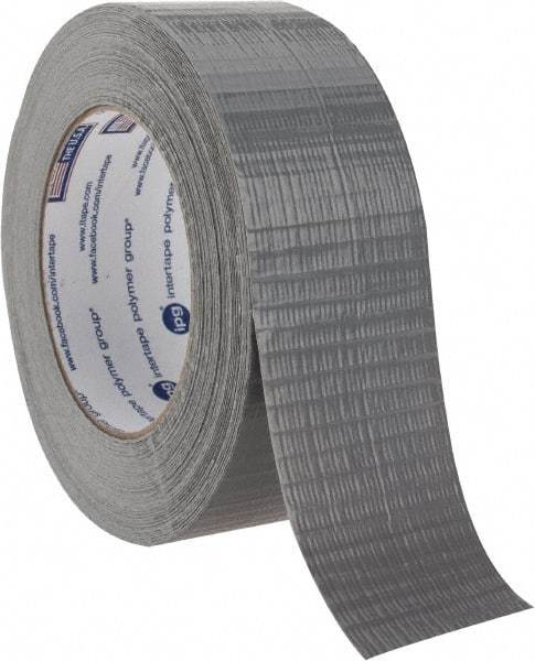 Intertape - 2" x 55 Yds Silver Duct Tape - 7 mil, Rubber Adhesive, Polyethylene Film Backing, 17 Lb/ln Tensile Strength, Series AC10 - Eagle Tool & Supply