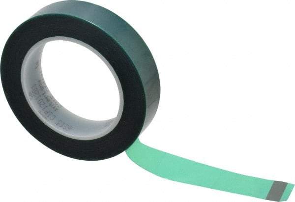 Intertape - 1" Wide x 72 Yd Long Green Polyester Film Masking Tape - Series 6215, 3.4 mil Thick, 50 In/Lb Tensile Strength - Eagle Tool & Supply
