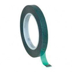 Intertape - 1/2" Wide x 72 Yd Long Green Polyester Film Masking Tape - Series 6215, 3.4 mil Thick, 50 In/Lb Tensile Strength - Eagle Tool & Supply