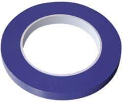 Intertape - 1/4" Wide x 36 Yd Long Blue Vinyl Masking Tape - Series FM71, 5.4 mil Thick, 14 In/Lb Tensile Strength - Eagle Tool & Supply