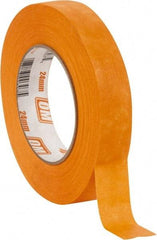 Intertape - 1" Wide x 60 Yd Long Orange Paper Masking Tape - Series Orange Mask, 7.3 mil Thick, 23 In/Lb Tensile Strength - Eagle Tool & Supply
