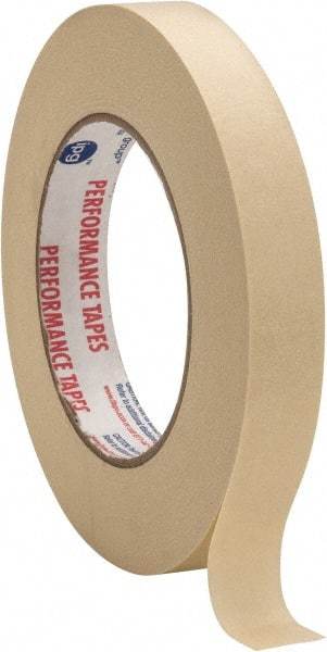 Intertape - 3/4" Wide x 60 Yd Long White Paper Masking Tape - Series PG49, 6.7 mil Thick, 24 In/Lb Tensile Strength - Eagle Tool & Supply