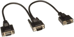 Tripp-Lite - 1' Long, HD15/HD15 Computer Cable - Black, Male, Female x Female - Eagle Tool & Supply