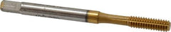 Accupro - #8-32 UNC H5 Thread Limit Bottoming Thread Forming Tap - Powdered Metal High Speed Steel, TiN Finish, 2-1/8" OAL - Eagle Tool & Supply