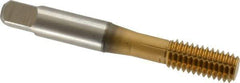 Accupro - 3/8-16 UNC H5 Thread Limit Bottoming Thread Forming Tap - Powdered Metal High Speed Steel, TiN Finish, 2-15/16" OAL - Eagle Tool & Supply