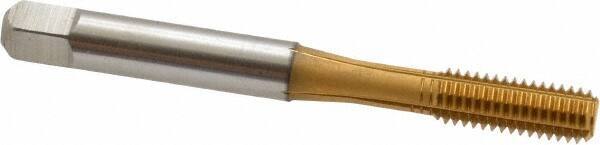 Accupro - M6x1.00 Metric Coarse D8 Thread Limit Bottoming Thread Forming Tap - Powdered Metal High Speed Steel, TiN Finish, 2-1/2" OAL - Eagle Tool & Supply