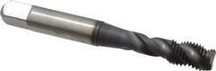 Accupro - 5/16-24 UNF 3 Flute 3B Modified Bottoming Spiral Flute Tap - Powdered Metal, TiCN Finish, 2-23/32" OAL, Right Hand Flute, Right Hand Thread, H3 - Eagle Tool & Supply