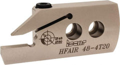 Iscar - 4mm Groove Width, 20mm Max Depth of Cut, Right Hand Cut, HFAI Indexable Grooving Blade - HFPR/L Insert Style, Series Heliface - Eagle Tool & Supply