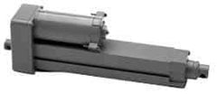 Duff-Norton - 12" Stroke Len, 25% Duty Cycle, 12 Volt, Linear Electromechanical Actuator with Limit Switch - DC Input, 0.5" per Second, 100 Lb Capacity - Eagle Tool & Supply