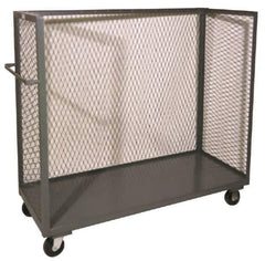 Durham - 2,000 Lb Capacity, 3-Sided Steel Truck - 60-1/2" Wide x 56-7/16" High - Eagle Tool & Supply