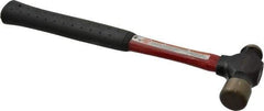 Proto - 3/4 Lb Head Ball Pein Hammer - Fiberglass Handle, 1-1/4" Face Diam, 12-1/16" OAL, Fiberglass with Cushion Grip - Eagle Tool & Supply