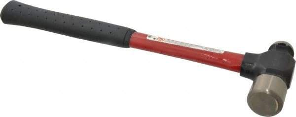 Proto - 1-1/2 Lb Head Ball Pein Hammer - Fiberglass Handle, 1-1/4" Face Diam, 14-3/16" OAL, Fiberglass with Cushion Grip - Eagle Tool & Supply