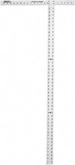 Johnson Level & Tool - 48" Blade Length x 1-1/2" Blade Width, 22" Base Length x 2" Base Width Aluminum Square - 0.008" Accuracy - Eagle Tool & Supply