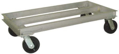 Value Collection - 2,000 Lb Capacity Aluminum Welded Aluminum Dolly - 36" Long x 21" Wide x 11" High, 6" Wheels - Eagle Tool & Supply