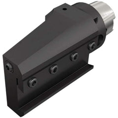 Iscar - 138mm Head Length, Modular Grooving Blade Holder Head - Left Hand Cut, System Size HSK A63WH, Through Coolant, Series ExchangeableHeads - Eagle Tool & Supply