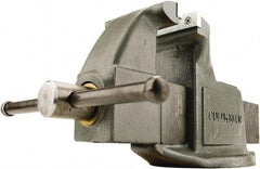 Wilton - 4" Jaw Width, 4" Opening Capacity, 2-1/4" Throat Depth, Steel Swivel Bench Vise - Bolt Down Base Attachment - Eagle Tool & Supply